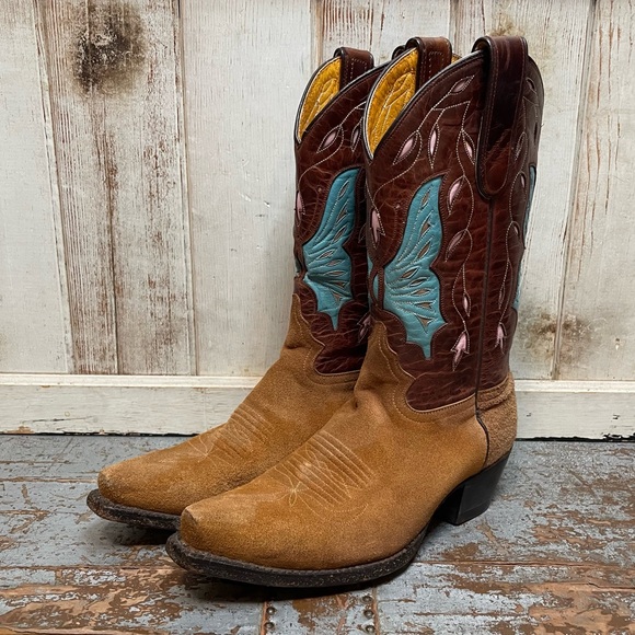 Caborca Butterfly Cowboy Boots - Picture 16 of 16